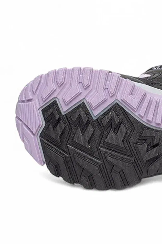 Детские снежные ботинки для девочек водонепроницаемые Plc Black Lilac Bluefeet, Black Lilac — фото 4