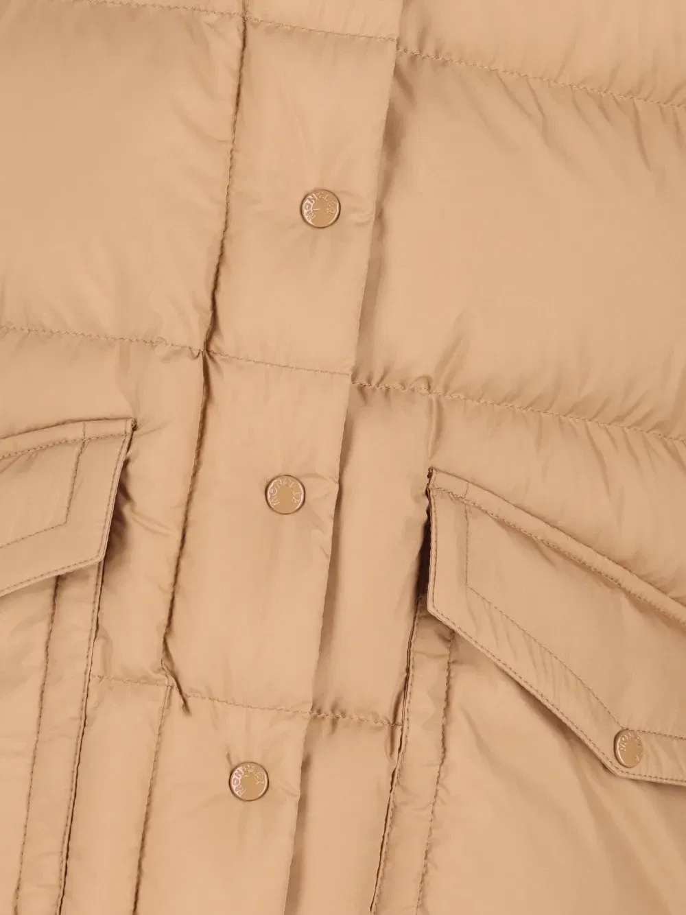 Утепленная куртка с капюшоном Moncler Enfant, коричневый — фото 4
