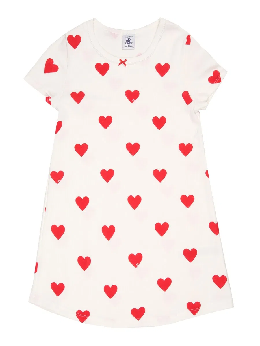 Ночная рубашка PETIT BATEAU белого цвета