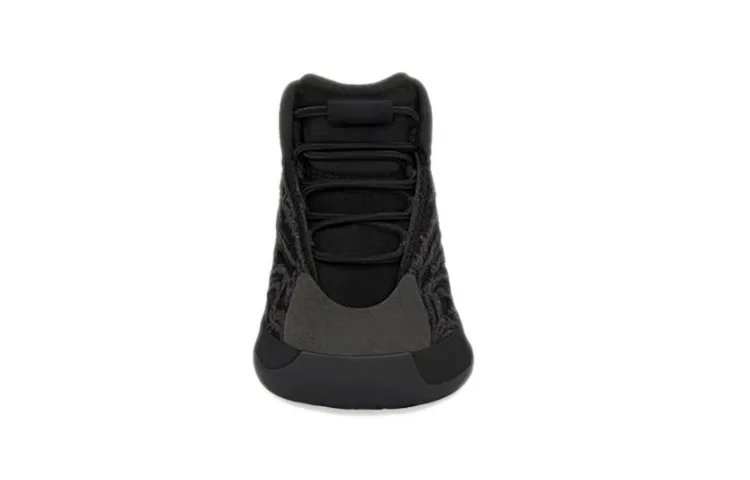 Детские кроссовки для мальчиков с принтом Yeezy QNTM Onyx Adidas Originals, Black Grey — фото 4