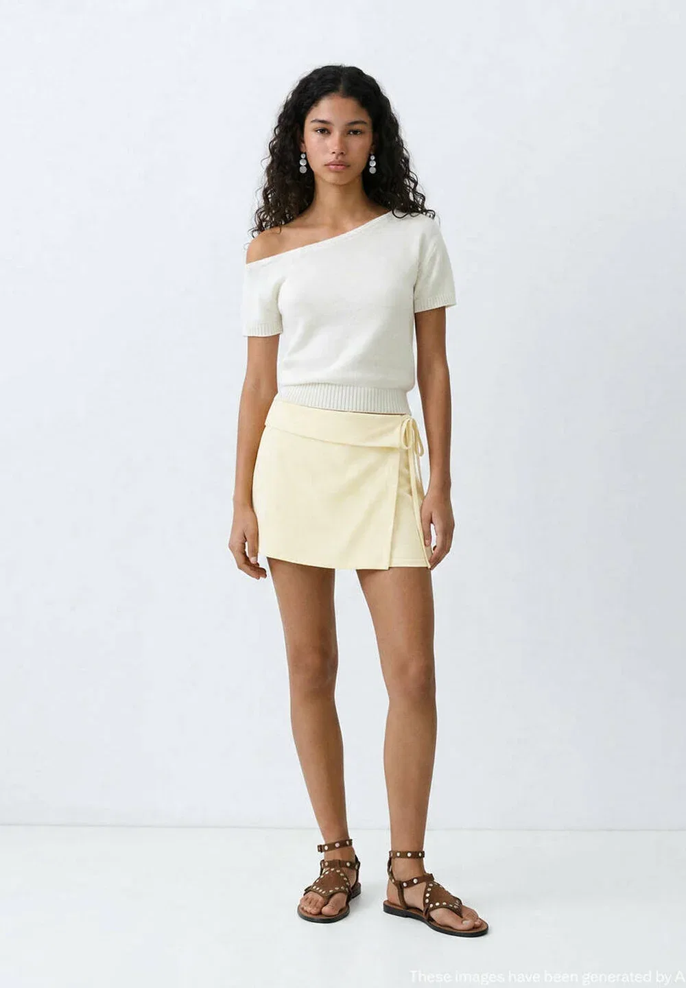 Футболка с принтом для подростков Mango Kids, White