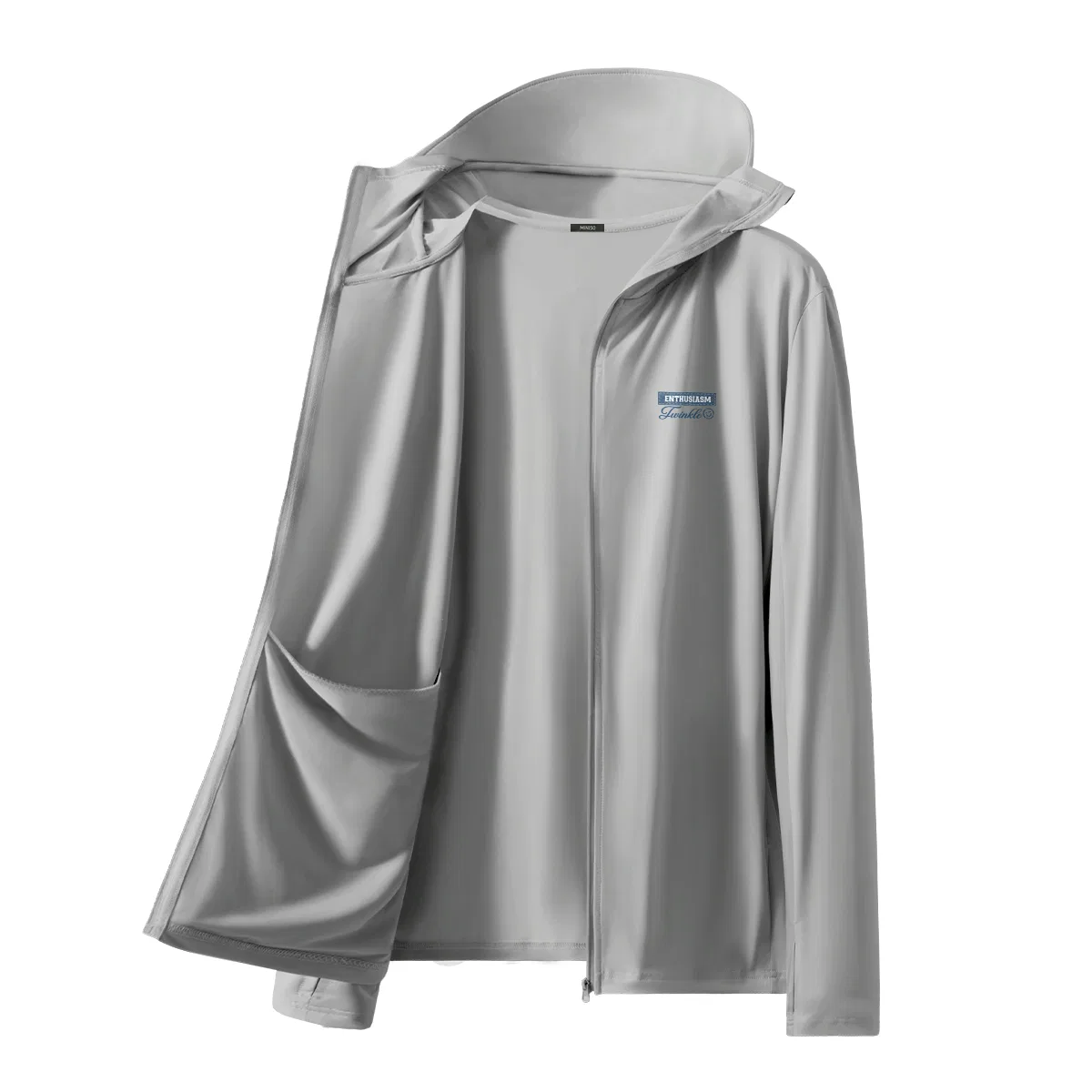 Детская защитная одежда от солнца с логотипом MINISO, Dark Gray