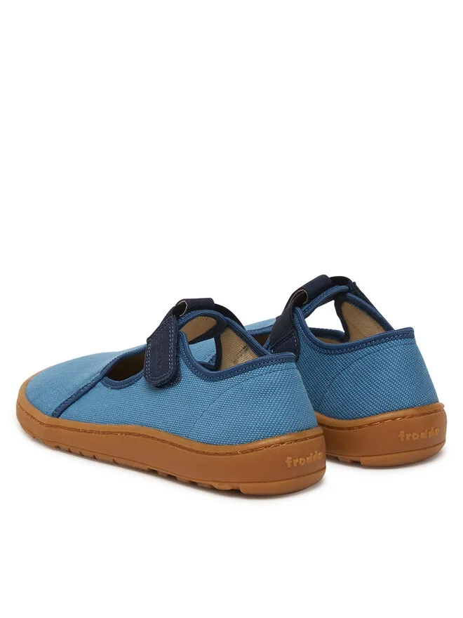 Froddo Т-образные тапочки Barefoot Canvas G1700439-1 D синего цвета — фото 3