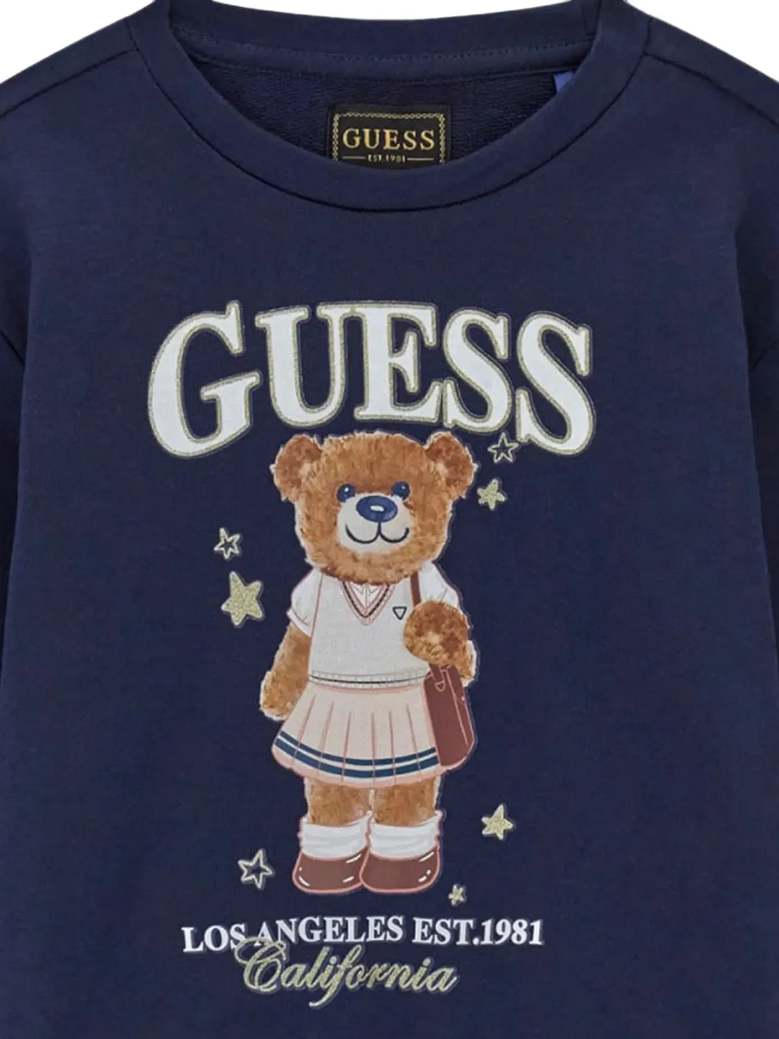 Толстовка с принтом Guess Kids, синий — фото 4