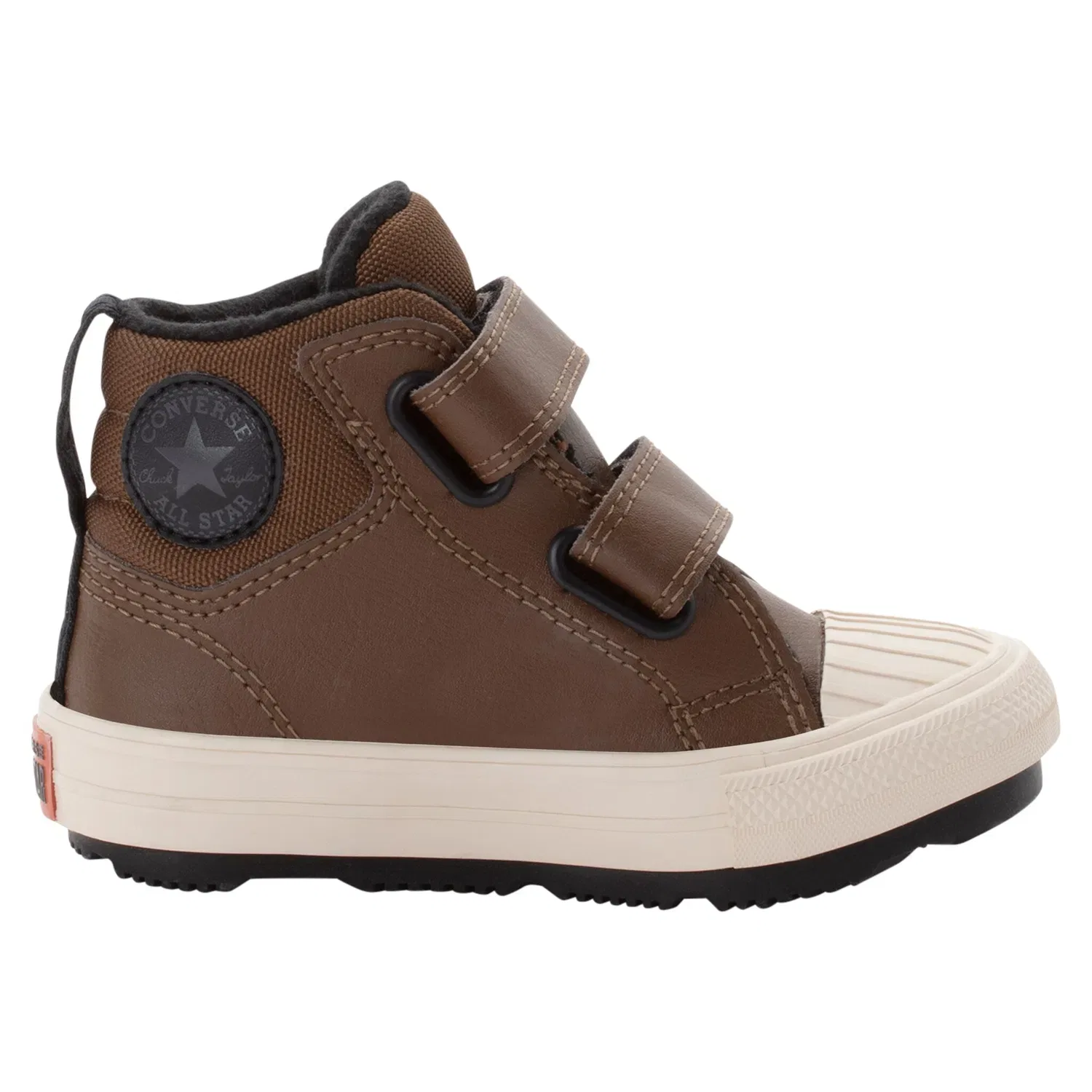 Детские кеды на липучках Converse, Grounded/Black/Light Dune — фото 3