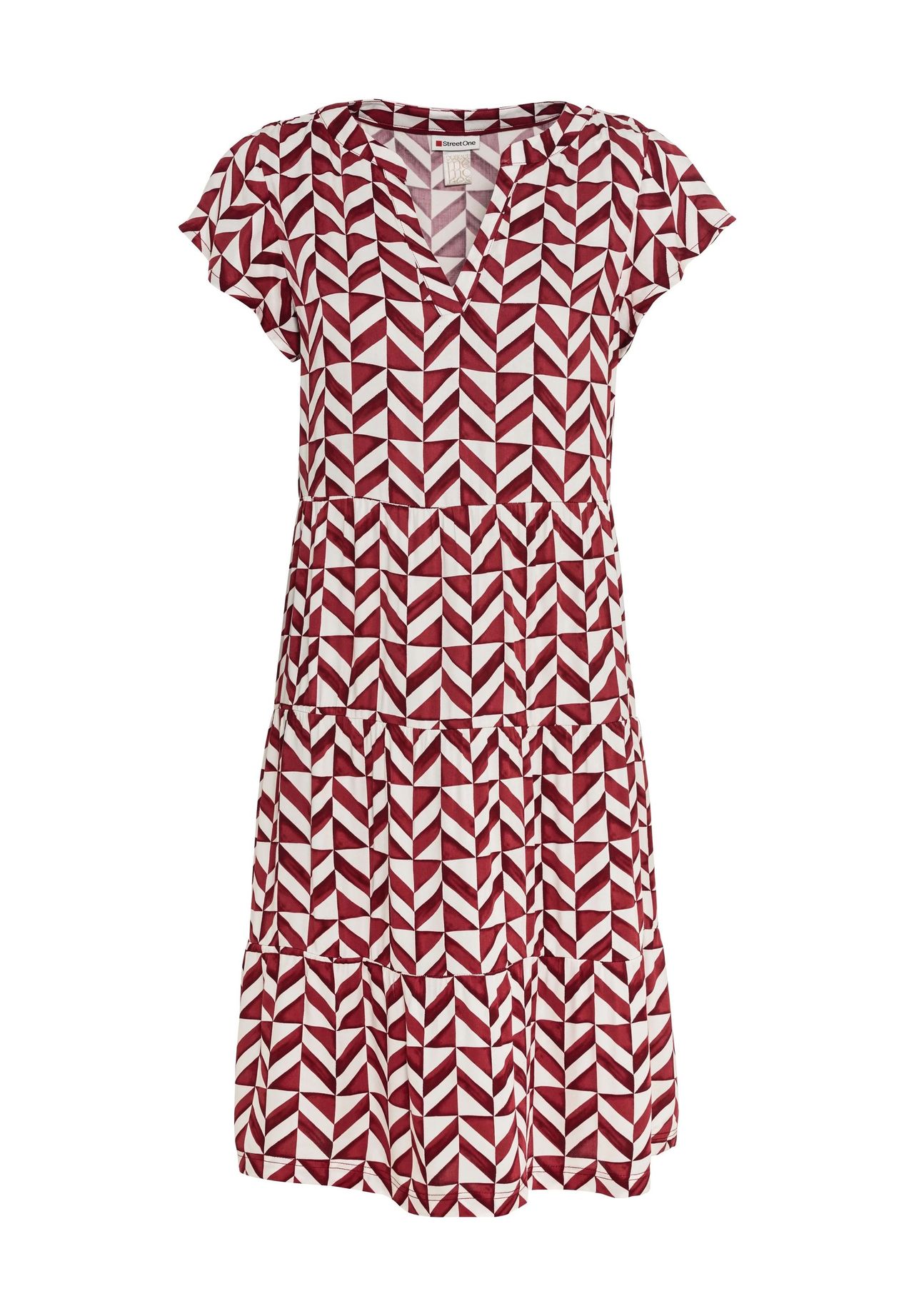 

Летнее платье с разрезом, для женщин Street One, цвет 25667 Mahogany Red