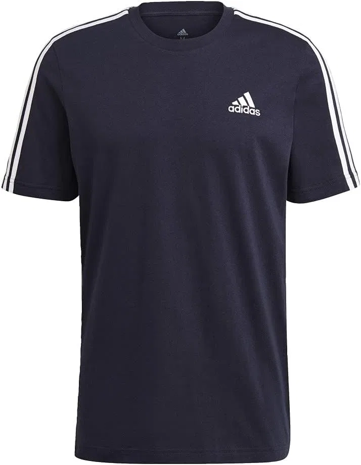 Мужская футболка с тремя полосками Essentials 3-Stripes Tee adidas, Legend Ink