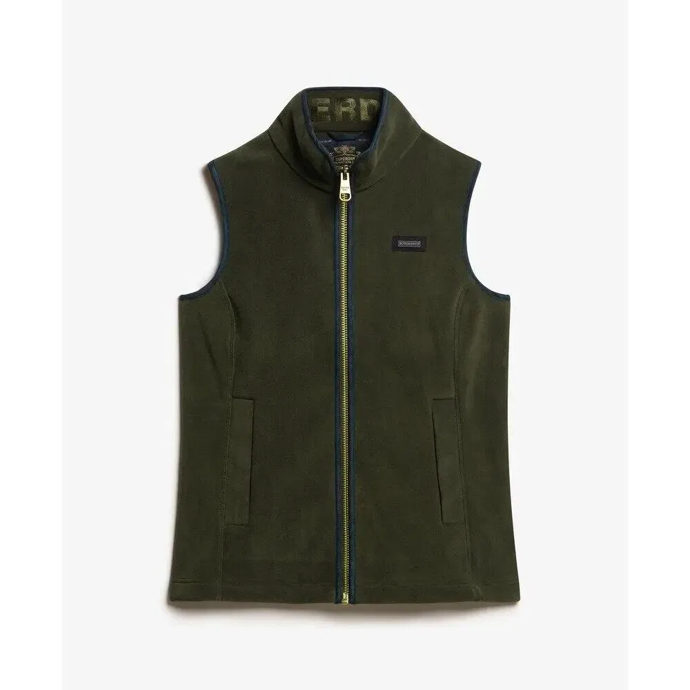 Женская флисовая жилетка с длинным рукавом Estate Superdry, Grun