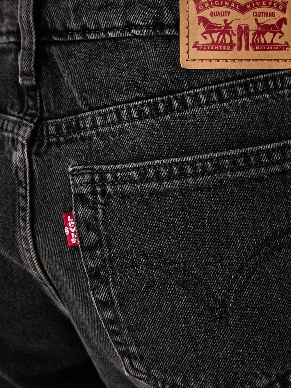 Джинсы прямого кроя с эффектом потертости Levi's, черный — фото 4
