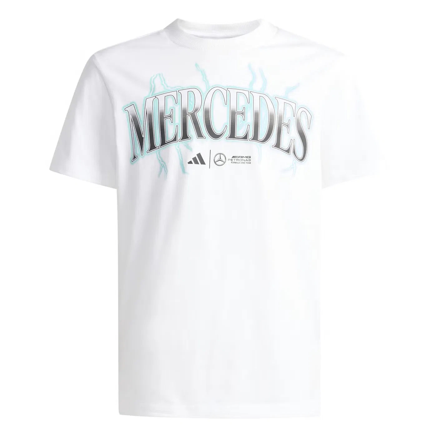 Футболка с принтом Mercedes - AMG Petronas Formula One Adidas, белый — фото 2