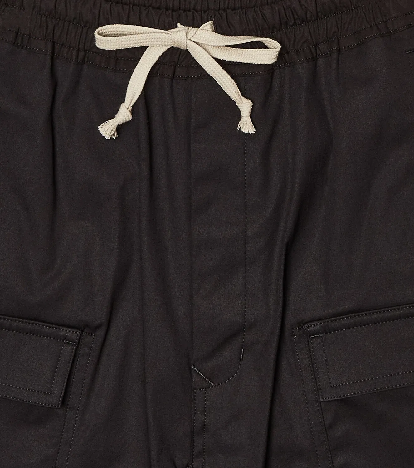 Шорты-карго хлопковые Pods Rick Owens Kids, черный — фото 3
