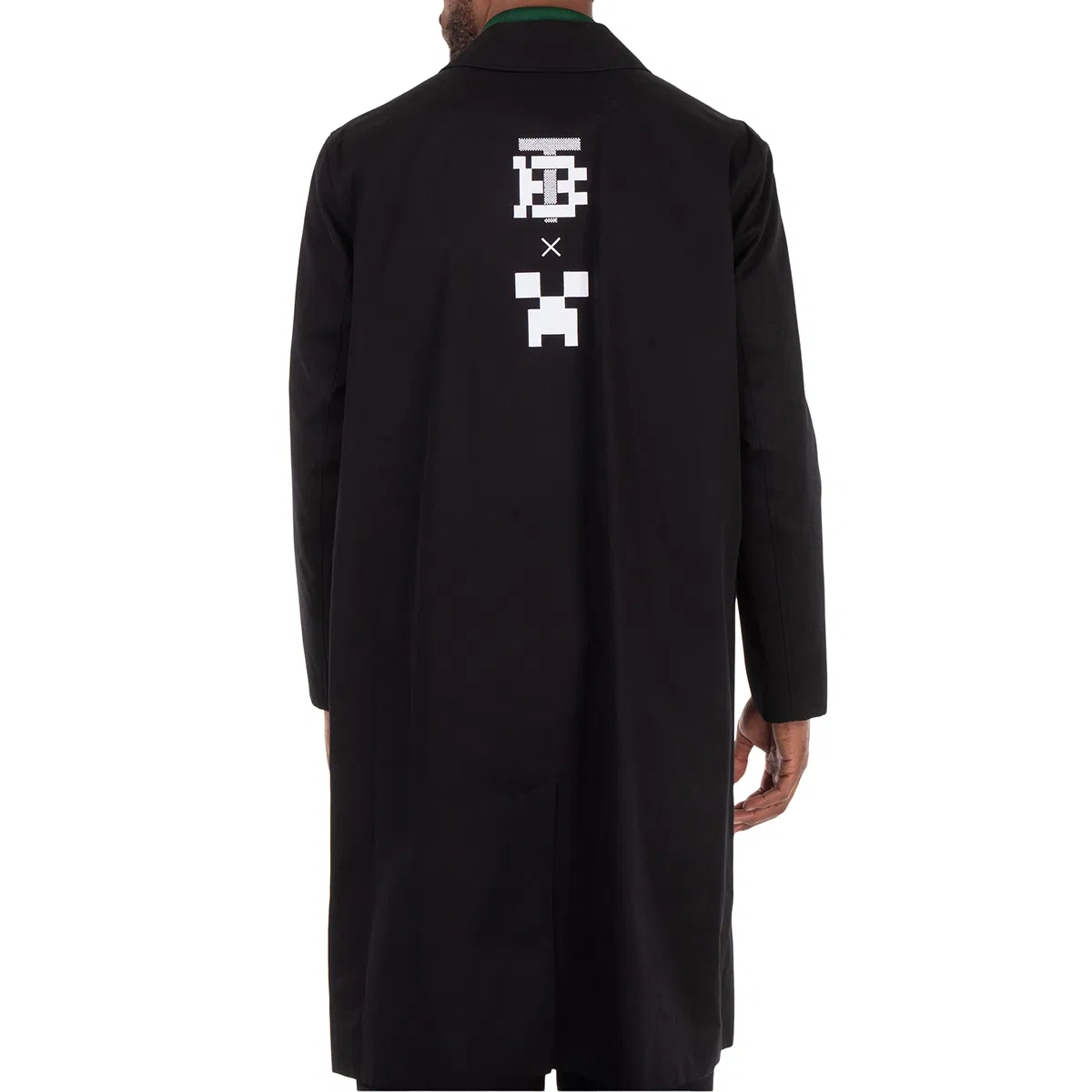 Пальто-кар с принтом x Minecraft Monogram Motif Cotton Gabardine Car Coat Burberry, Black — фото 4