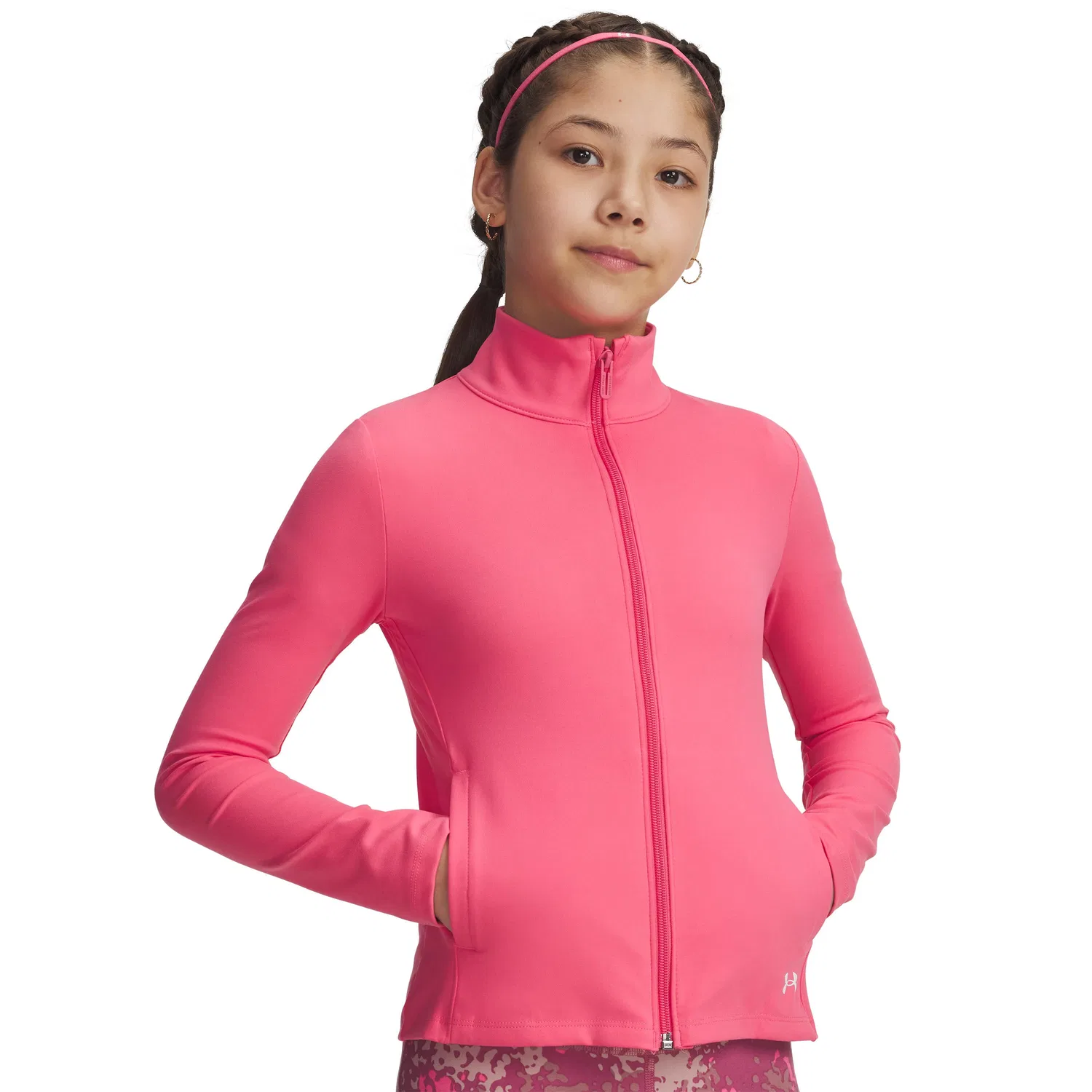 Детская тренировочная куртка Motion Under Armour, Роза — фото 2