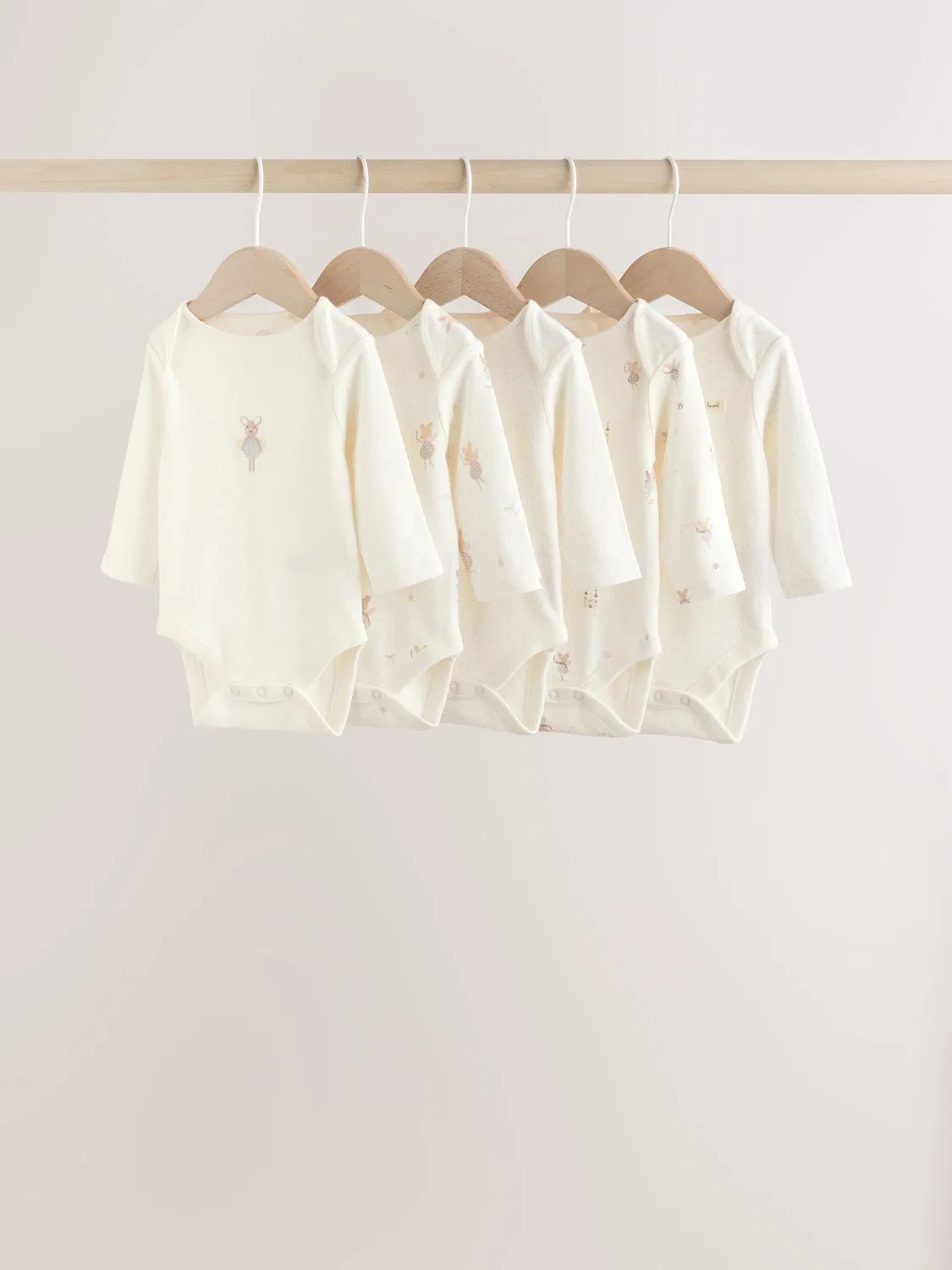 Комплект боди с длинным рукавом Ecru Fairy Mouse Next, цвет Ecru Fairy Mouse