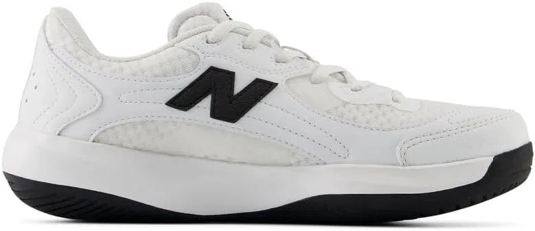 Детские кроссовки для девочек 696v7 New Balance, Nb White/Black — фото 3