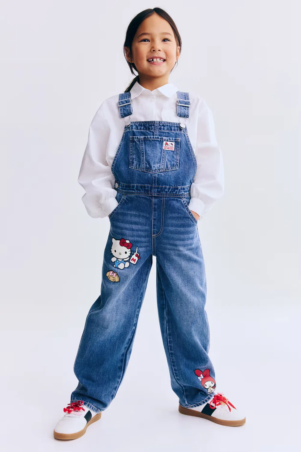 Комбинезоны с принтом H&M, Denimblau/Hello Kitty