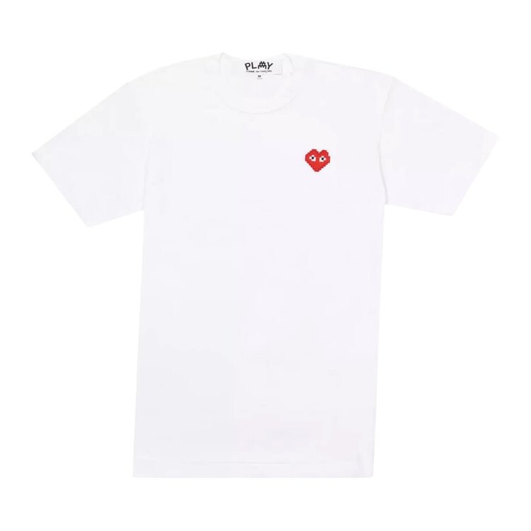 

Футболка Comme des Garçons PLAY x Invader Heart Tee 'White', белый