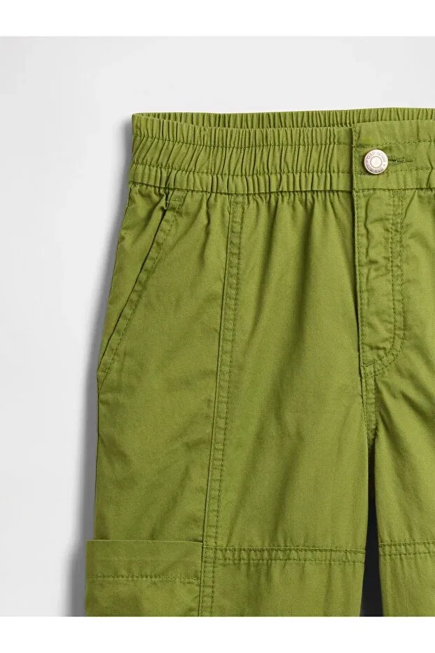 Детские брюки-карго для девочек свободного кроя Gap, Green — фото 2