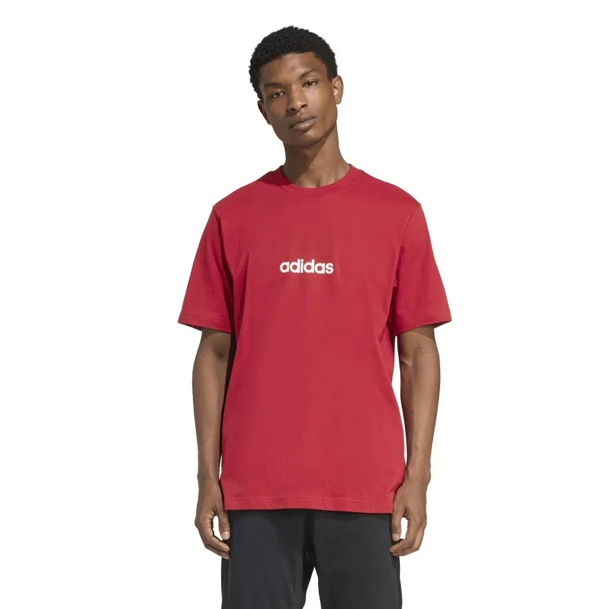 Мужская футболка хлопковая Essentials adidas, Burdeos