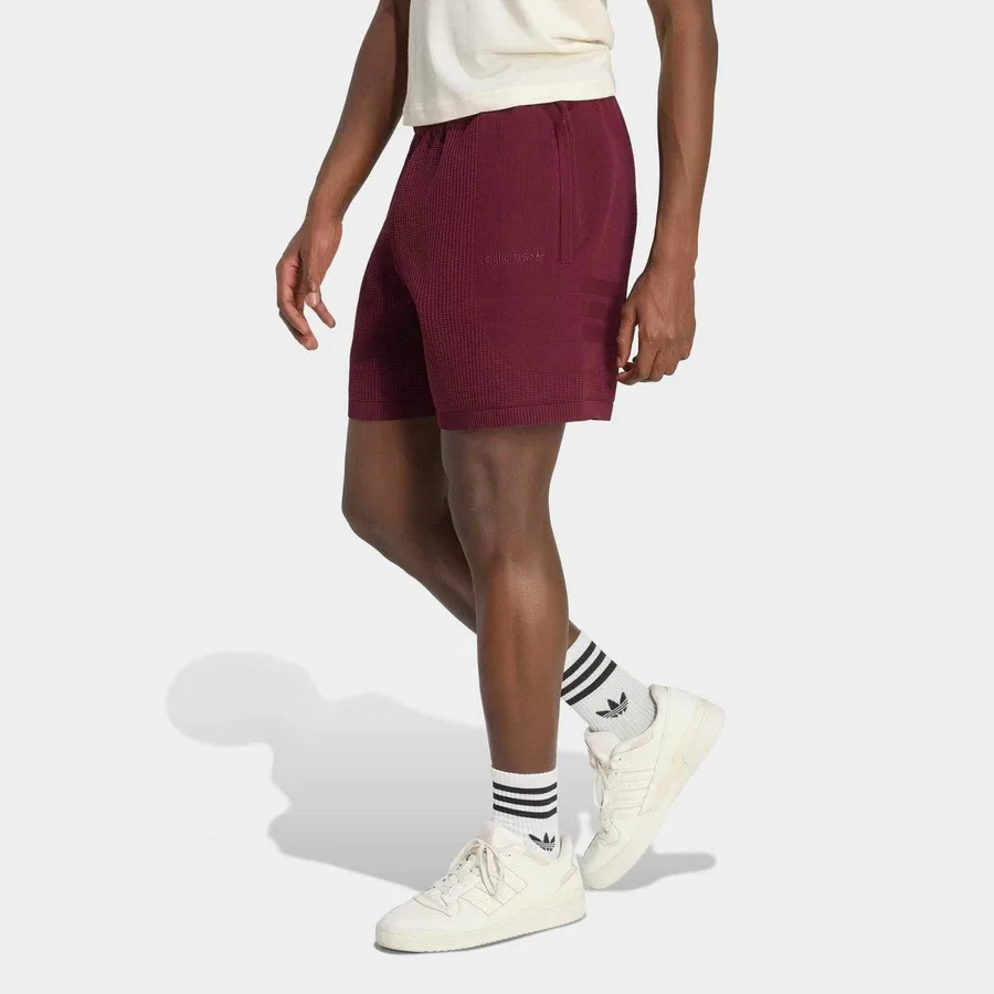 Шорты спортивные Munich 93 Knit adidas, Бордовый