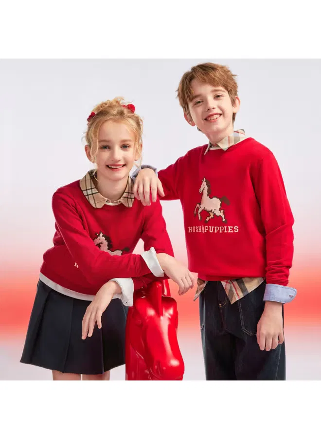 Свитер с принтом новогодний Hush Puppies — фото 4