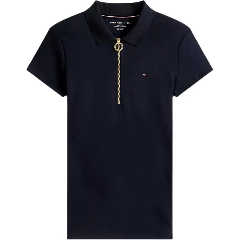 Поло-рубашка Essential Zip, Tommy Hilfiger, Marine Blue