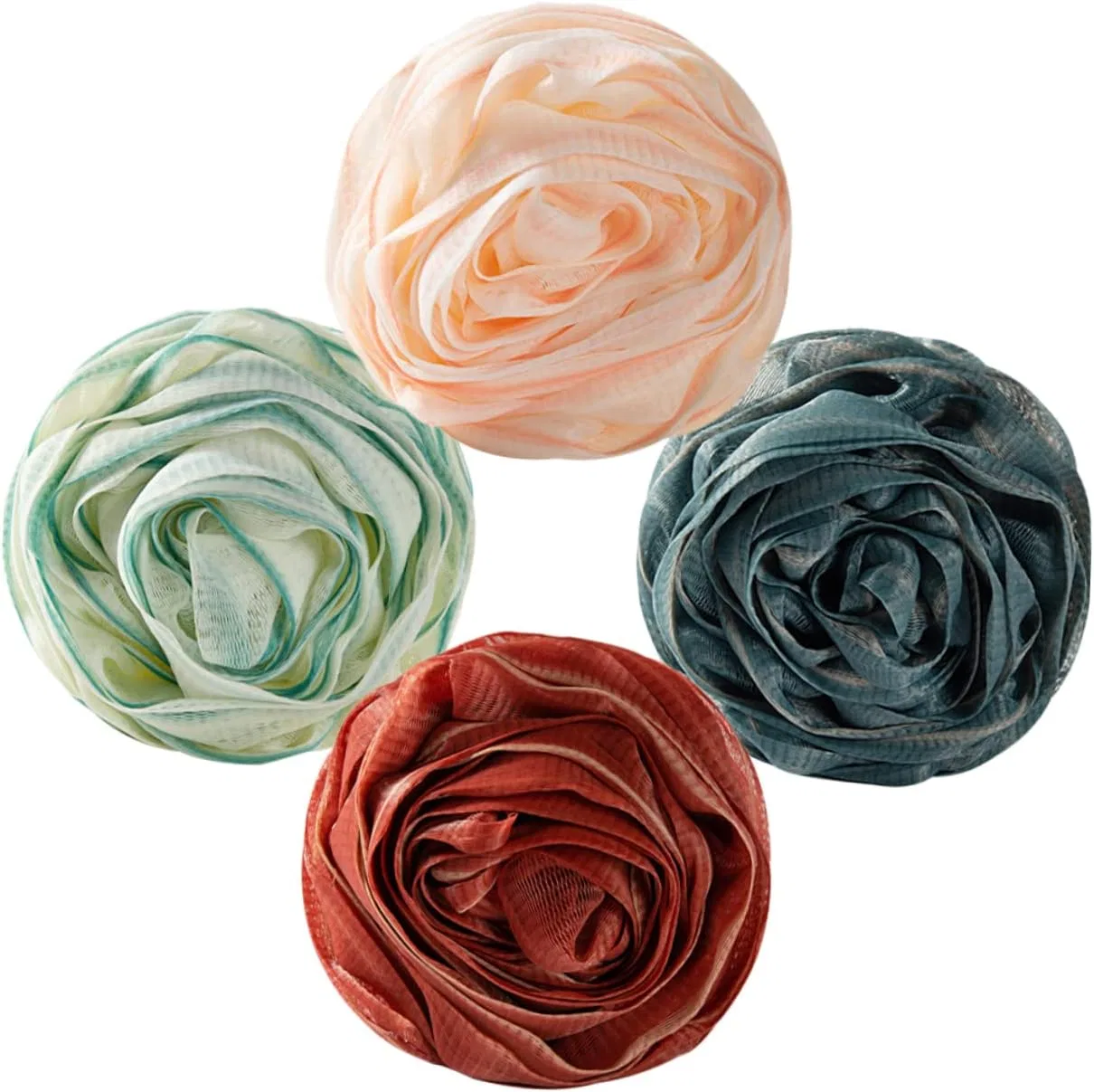 Мочалка для тела Set из 4 шт, SHERCHPRY, 13x8x8 см