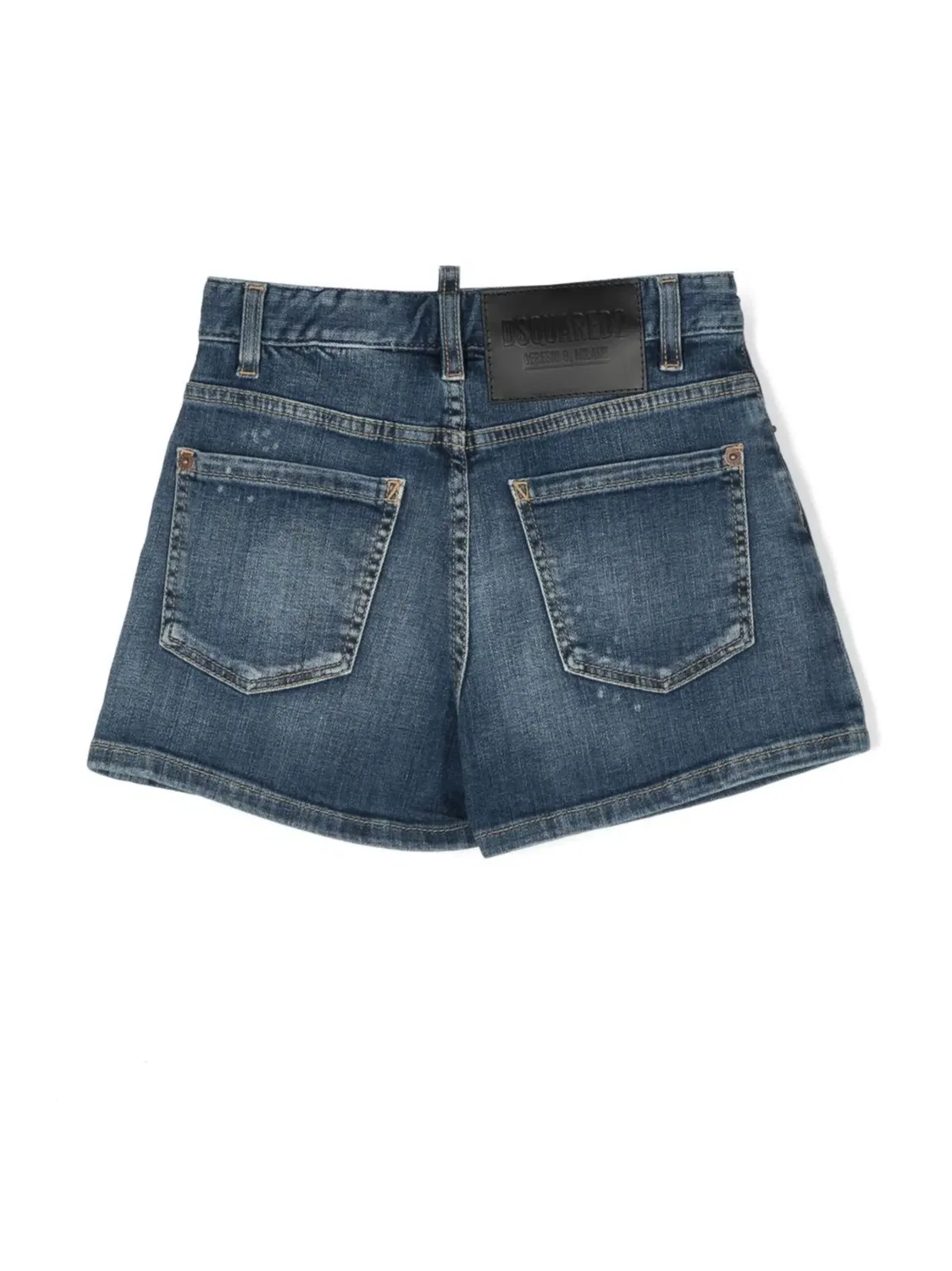 Джинсовые шорты с пятью карманами DSQUARED2, индиго — фото 3
