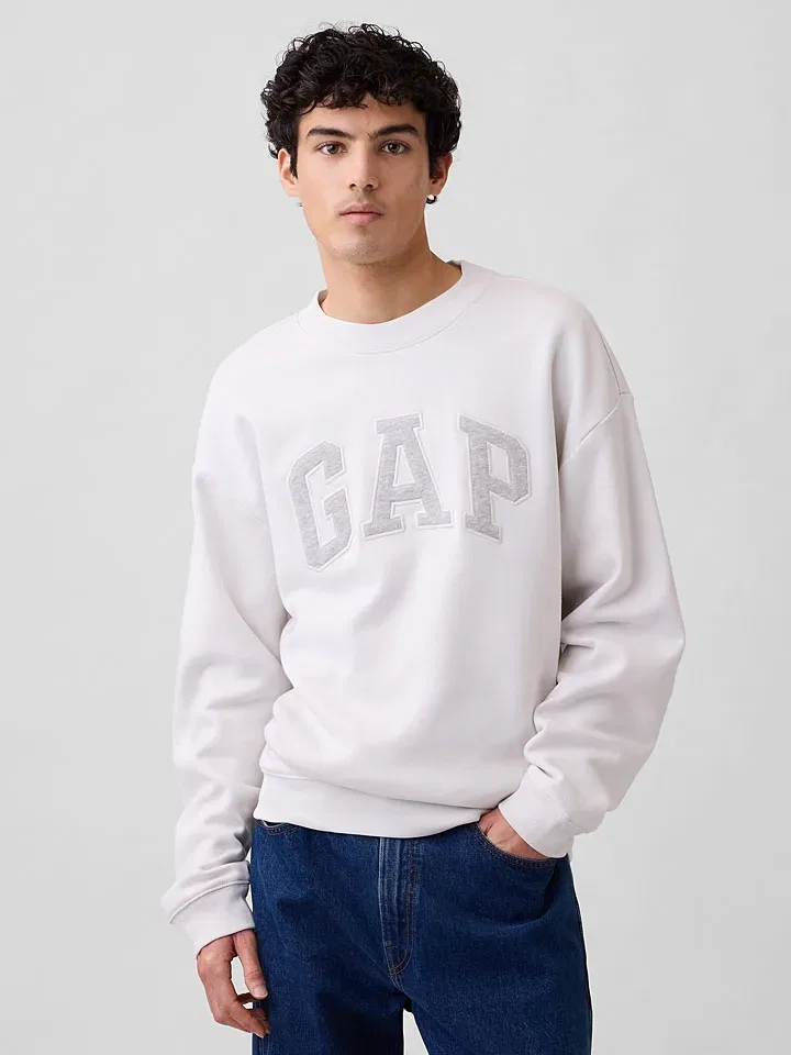 Женский свободный свитшот GAP, Cream