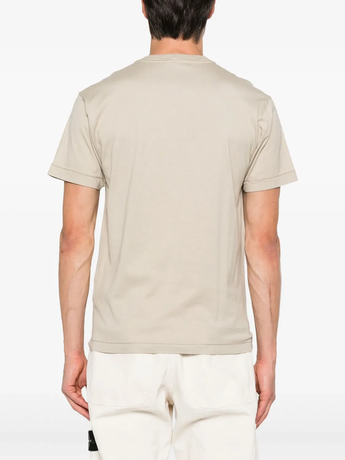 Футболка с патчем Compass от Stone Island, светло-бежевый — фото 2
