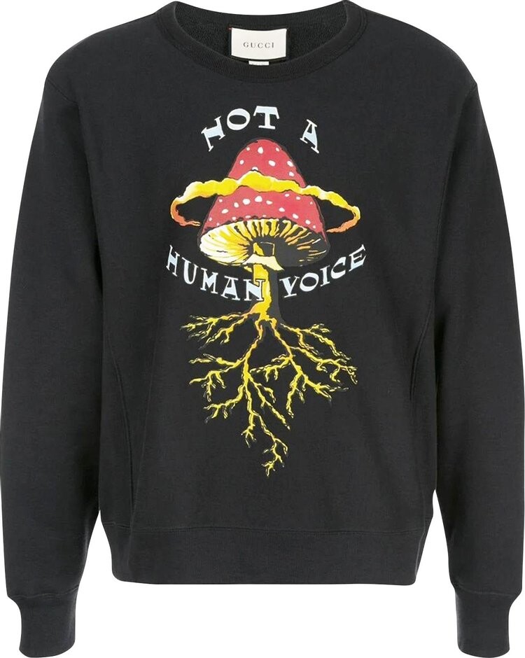 

Свитер Gucci Not A Human Voice Sweater Black, черный
