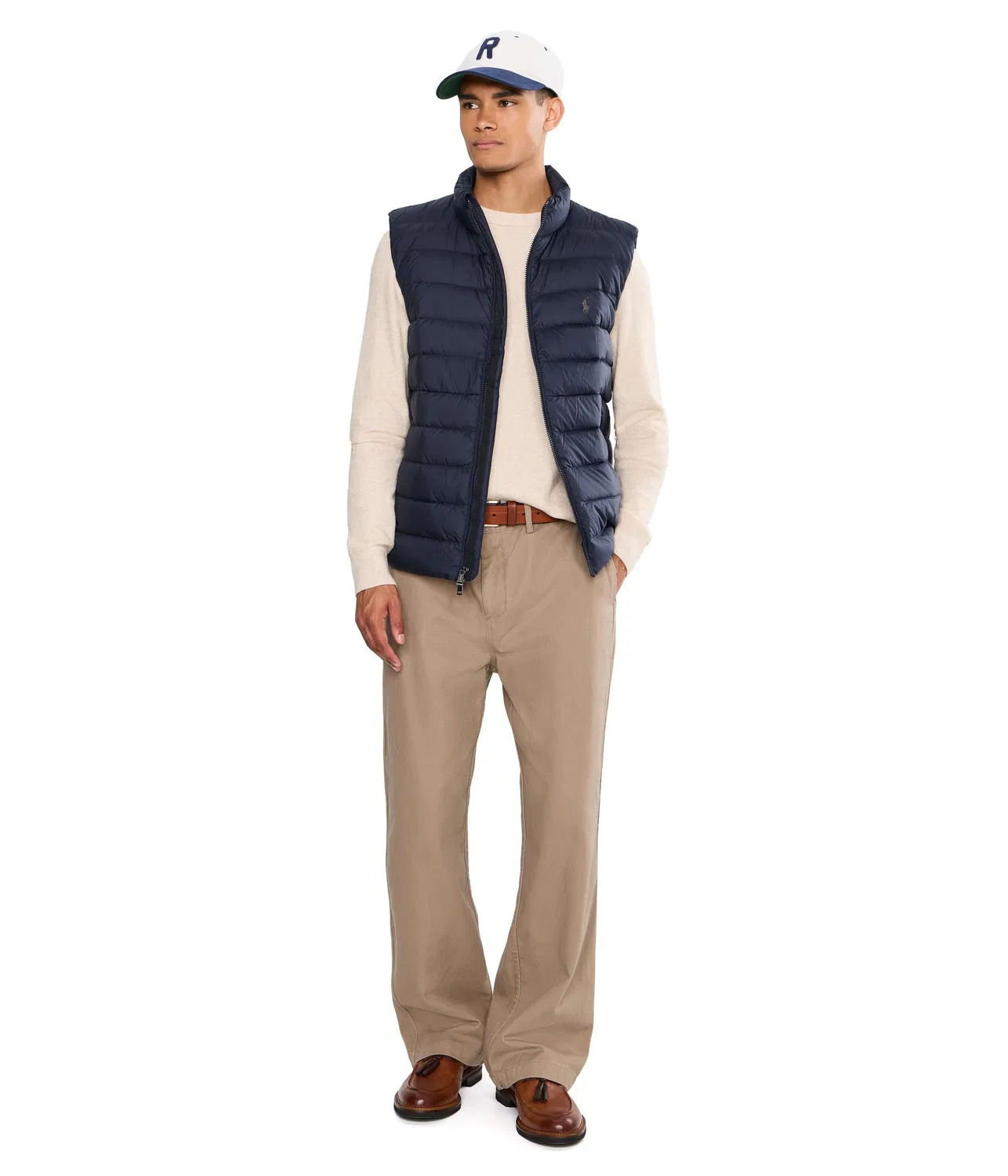 Пуховый жилет упаковываемый The Colden Packable Down Vest Polo Ralph Lauren, Collection Navy — фото 2