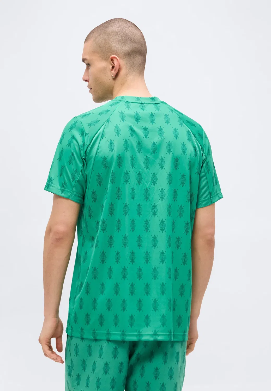 Клубная футболка - спортивная футболка Adidas Performance, Semi Court Green/Collegiate Green — фото 3