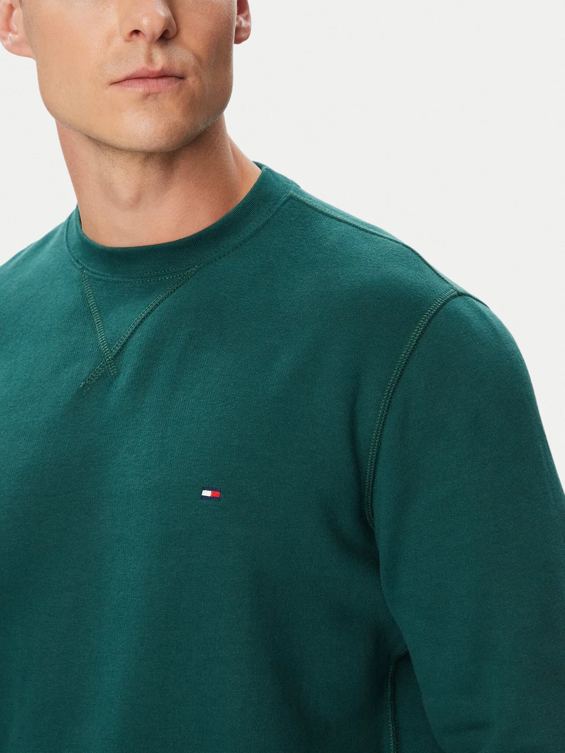 Мужская толстовка стандартного кроя Seasonal Tommy Hilfiger, темно-зеленый — фото 4