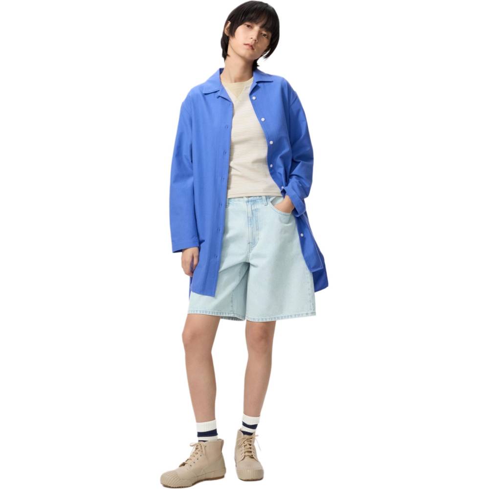 Платье с длинными рукавами Uniqlo JW Anderson SS26, синий