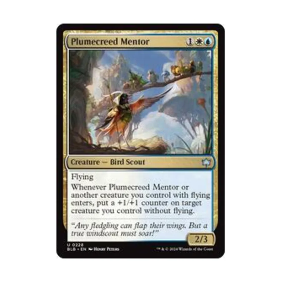 

CCG Наставник Плюмкрида (U), MTG - Bloomburrow