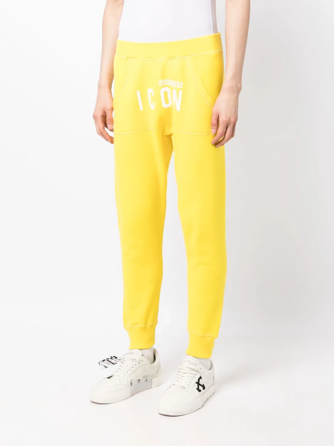 Спортивные брюки Icon желтые DSQUARED2, желтый — фото 2