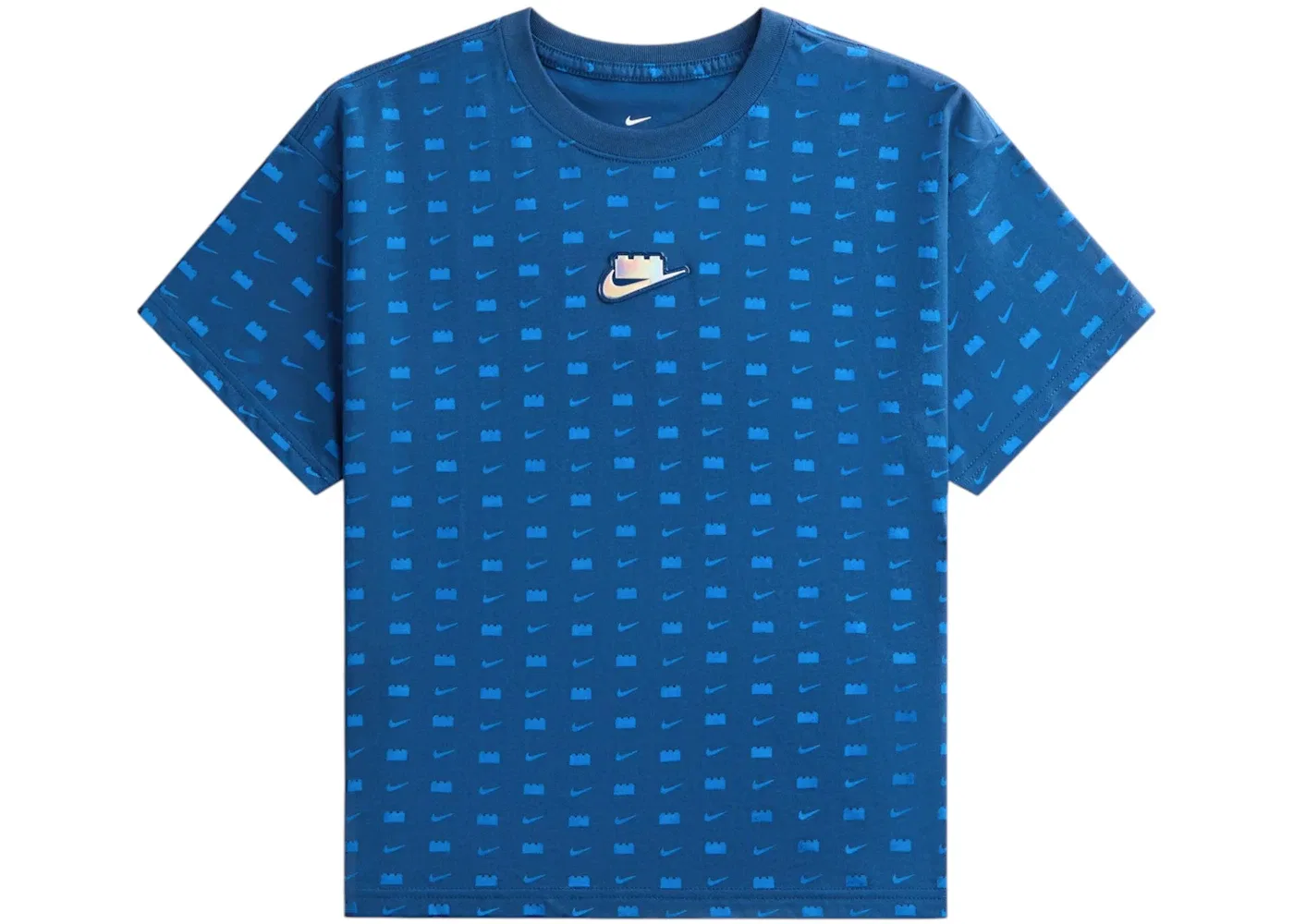Детская футболка для девочек с принтом Nike x LEGO T-shirt, Brave Blue