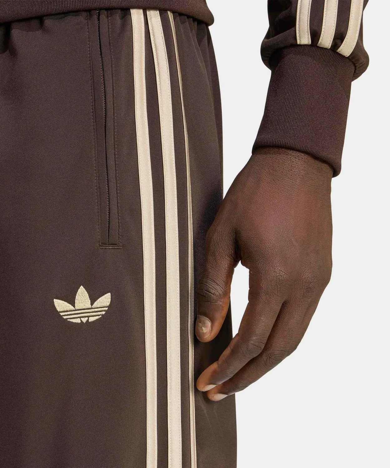 Мужские спортивные штаны с регулируемым поясом Firebird Track Pants Adidas, Brown — фото 3