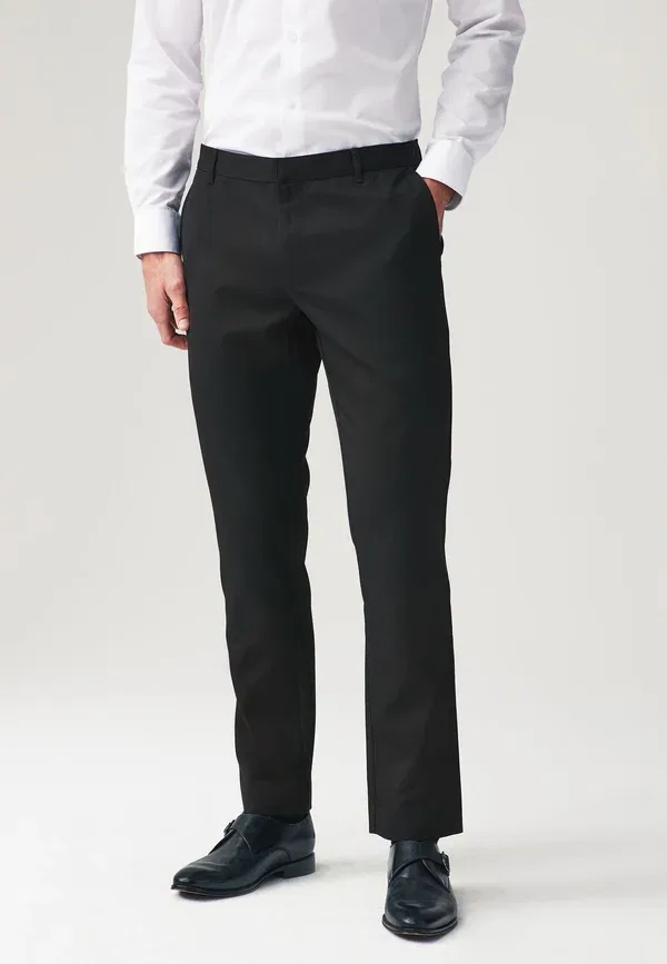 Брюки из полиэстера и вискозы 2 pack slim fit plain front Next, черный — фото 2