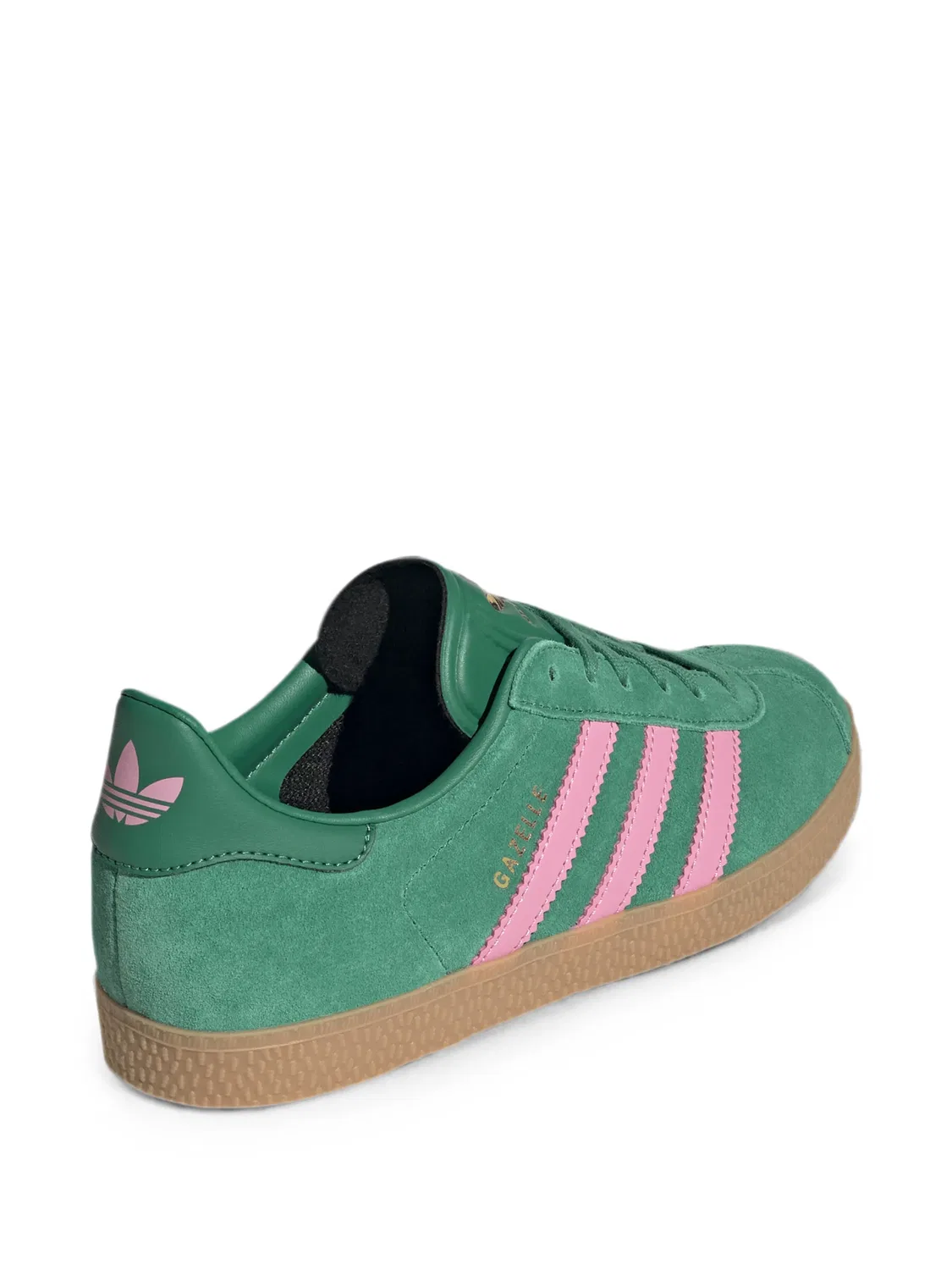 Кроссовки Gazelle Bold Green/Pink Adidas Kids, зеленый — фото 2