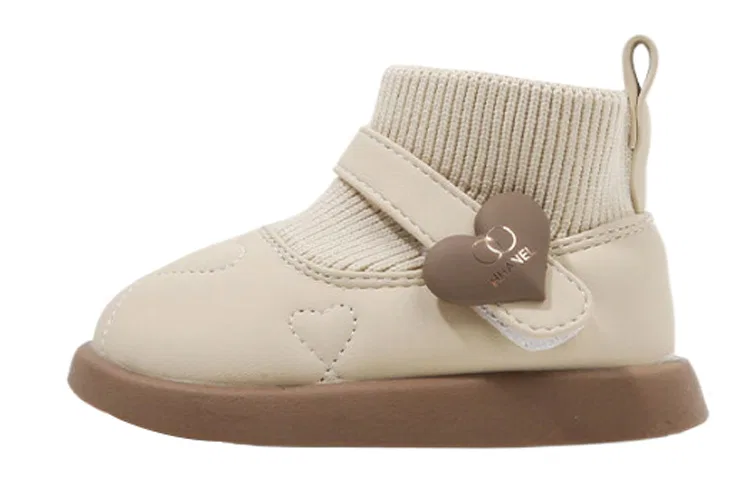 Детские зимние ботинки с флисом из микрофибры MAIBUXIONG, Beige
