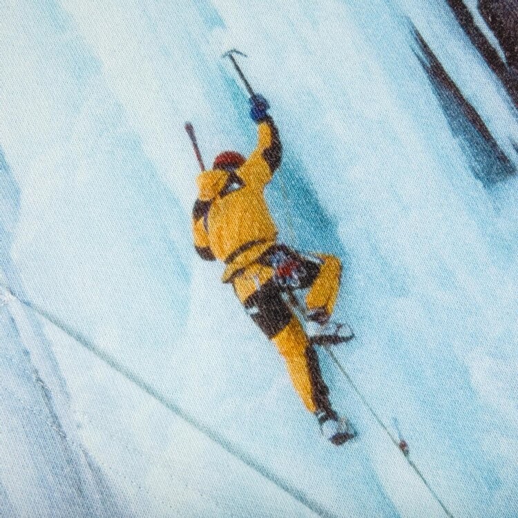 Толстовка Supreme x The North Face Ice Climb Hooded Sweatshirt 'Multicolor', синий — фото 4