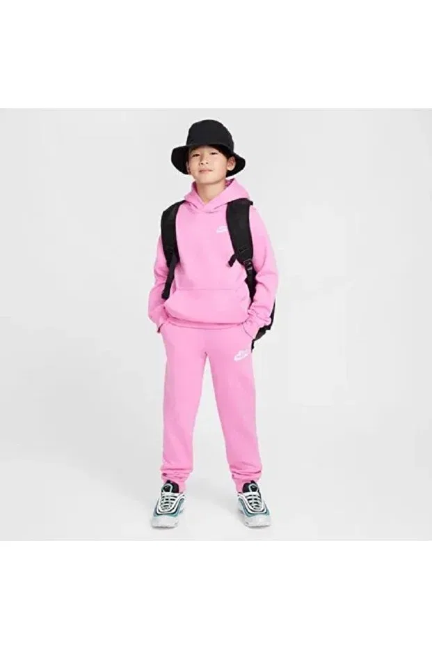 Детские спортивные штаны для девочек хлопковые Nike, Pink — фото 3
