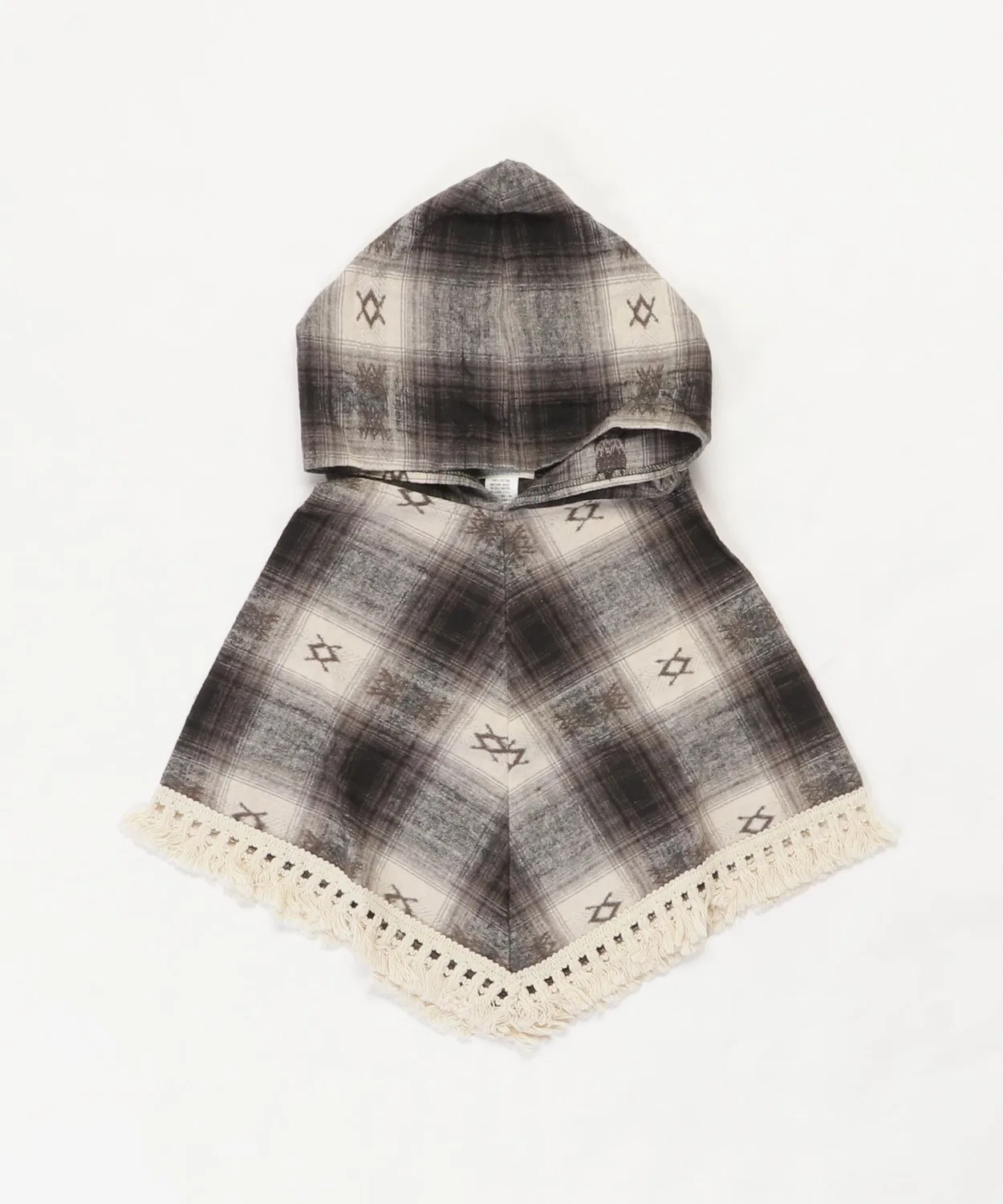 Детское пончо в клетку PEBBLES MORGAN PONCHO, Black