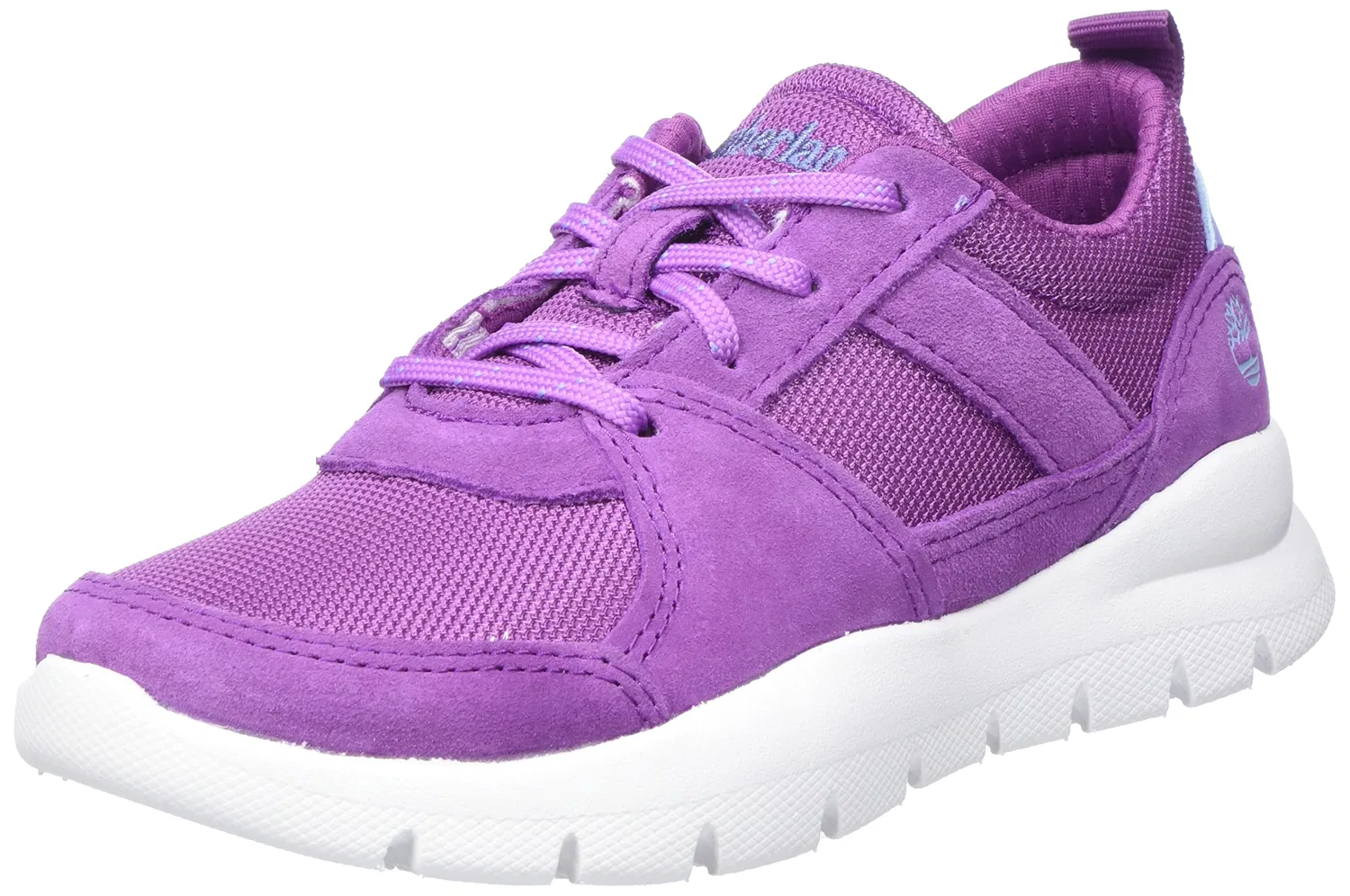 Детские кроссовки для мальчиков на шнурках Boroughs Project Sneaker (Youth) Timberland, Purple Medium Purple Suede