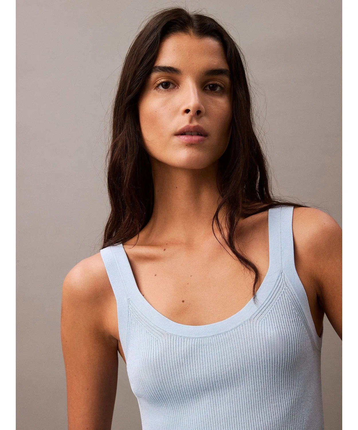 Женский топ без рукавов из вискозы Calvin Klein, Light Blue