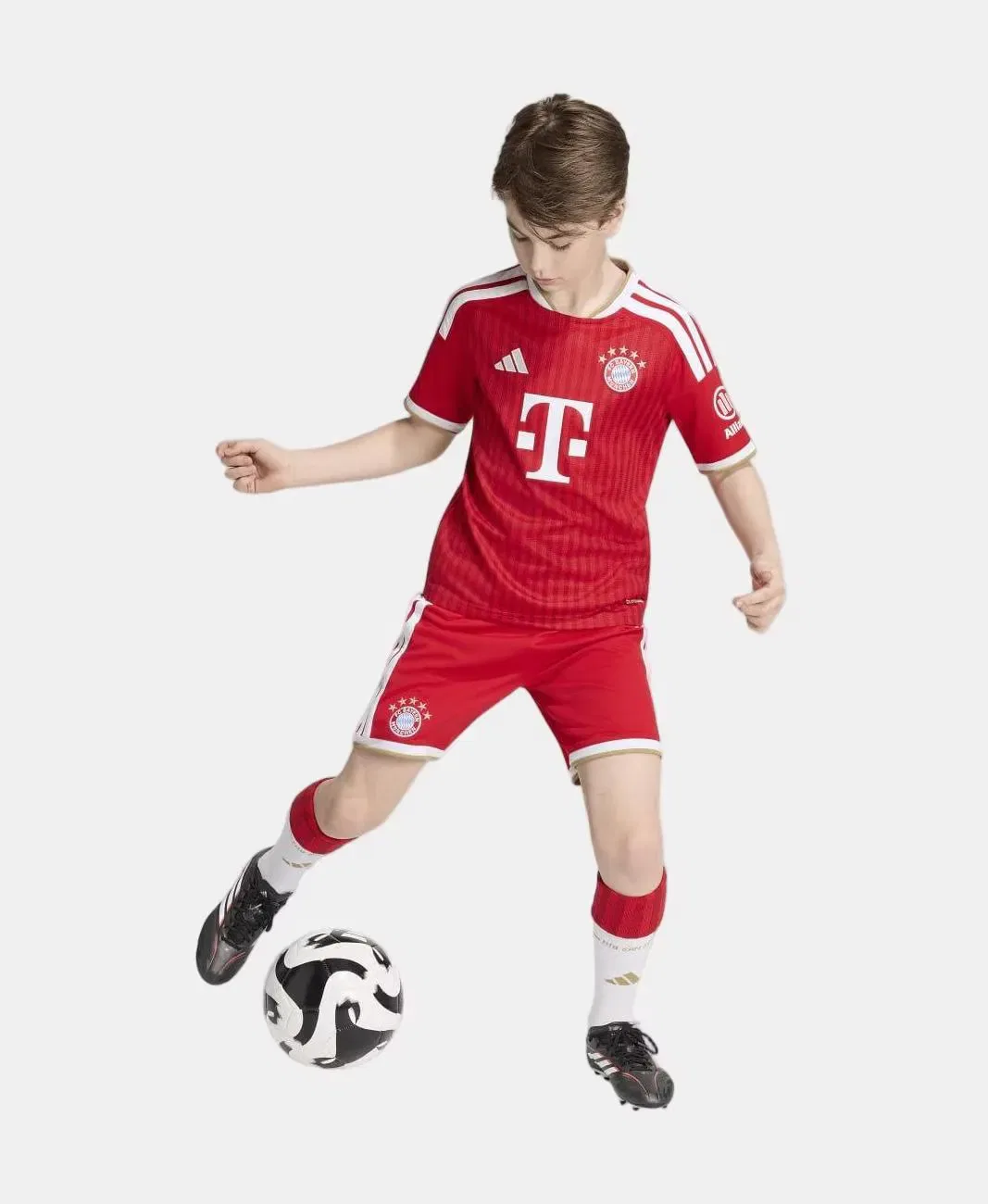 Детская футболка для мальчиков Bayern Munich 2026/2027 adidas, Красный / Белый — фото 3