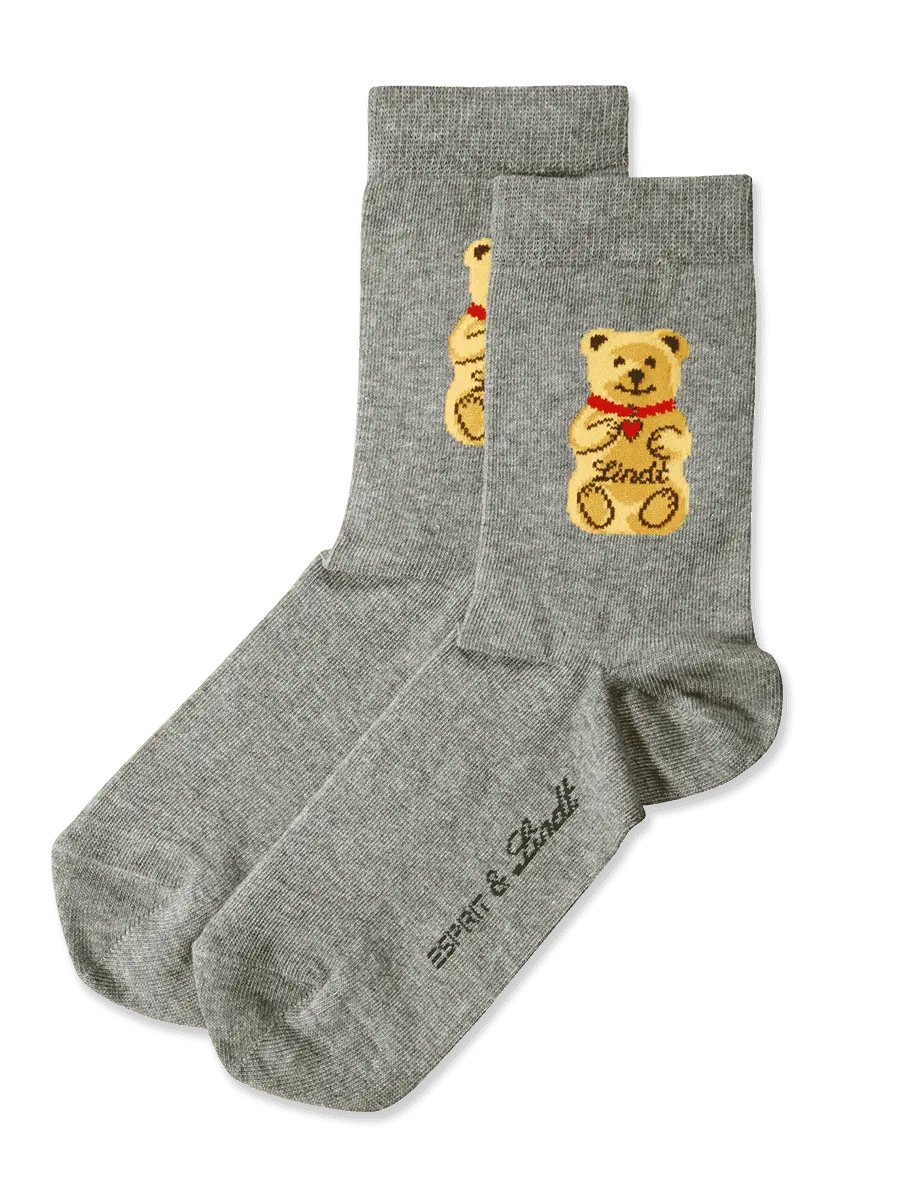 

Комплект носков Lindt Teddy, 2 предмета, размер 31 - 34, серый