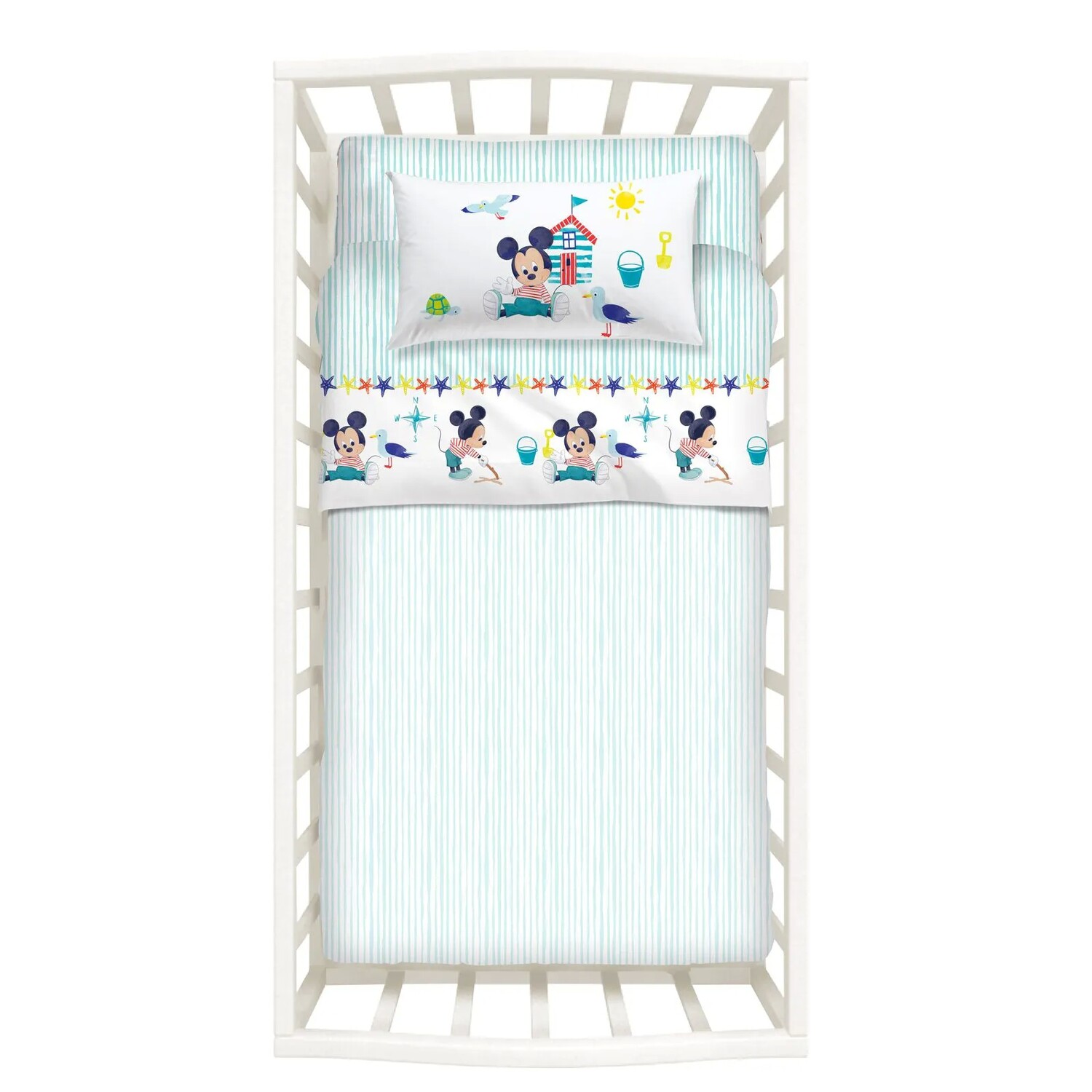 

Комплект детского постельного белья Caleffi Disney Mickey Cotton, 3 предмета